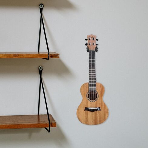 Toyvian Wall Mounted Guitar and Ukulele Hangers with Anti-Drop Buckle Design 2 Sets Iron and Eva Sponge Material Secure Instrument Holders for Store Space Saving and Wall Mount Display in Kuwait