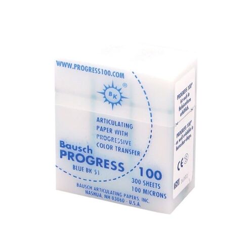 Bausch BK-51 Articulating Paper Progress Strip, 0.004"/100 microns, Blue (Pack of 300) in Kuwait