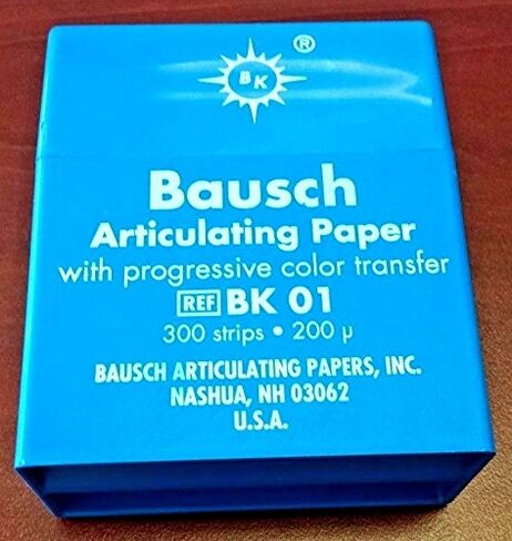 Bausch BA-BK01 Articulating Paper Pre-Cut Strip, Shape, (Pack of 300) in Kuwait