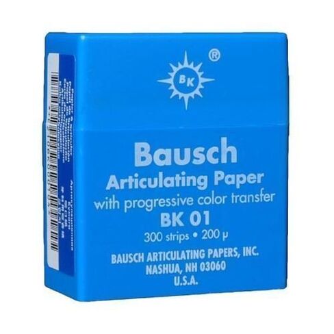 Bausch BA-BK01 Articulating Paper Pre-Cut Strip, Shape, (Pack of 300) in Kuwait