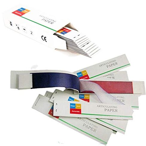 Dental Articulating Paper Strips 240 Sheet Red + Blue in Kuwait