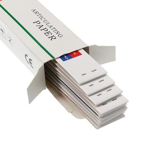 Dental Articulating Paper Strips 240 Sheet Red + Blue in Kuwait