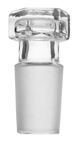 EISCO Hollow Stopper, Hexagonal, 19/26 Cone, Flat End | Borosilicate Glass in Kuwait