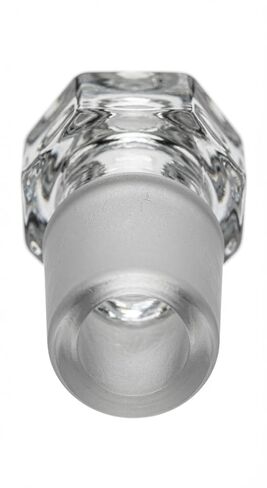 EISCO Hollow Stopper, Hexagonal, 19/26 Cone, Flat End | Borosilicate Glass in Kuwait