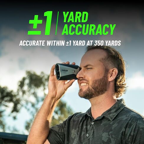 GolfLogix Recon Laser Golf Rangefinder with Slope Compensation, 1300 Yard Range, 6X Magnification, ReconLock Target Vibration & Magnetic Cart Mount​ in Kuwait