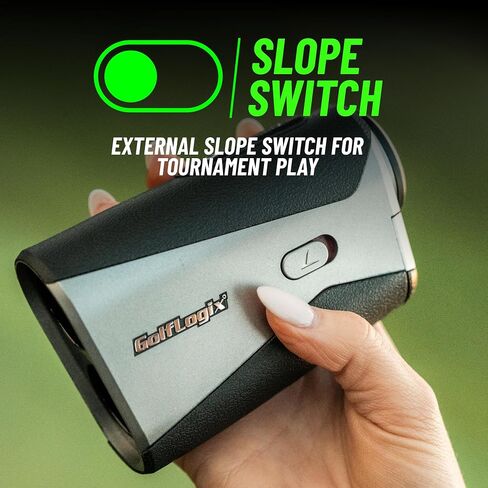 GolfLogix Recon Laser Golf Rangefinder with Slope Compensation, 1300 Yard Range, 6X Magnification, ReconLock Target Vibration & Magnetic Cart Mount​ in Kuwait