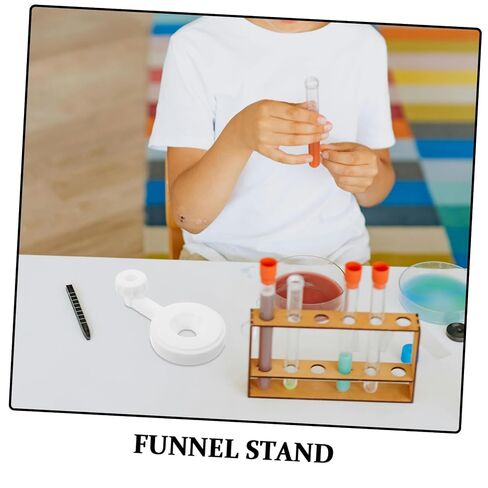 2pcs Plastic Lab Funnel Holder Stand Dual Holes, Laboratory Organization Rack for Chemical Funnel Storage and School Lab Experimental Setup in Kuwait