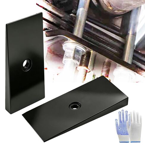 حشوات زنبركية بعرض 2.5 بوصة و4 درجات - حشوات المحور الخلفي بزاوية ترس، مجموعة من 2، أسود in Kuwait