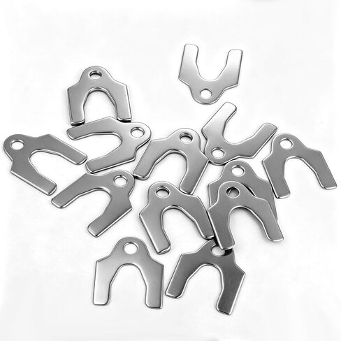 U-Shaped Metal Shims 48PCS Kit,1/16" 1/64" 1/32" 1/8" Body Shims with Case,Metal Alignment Shim for Automotive Door Hood Bumper Panel Gap Repair Camber Adjustment and Frame Leveling in Kuwait