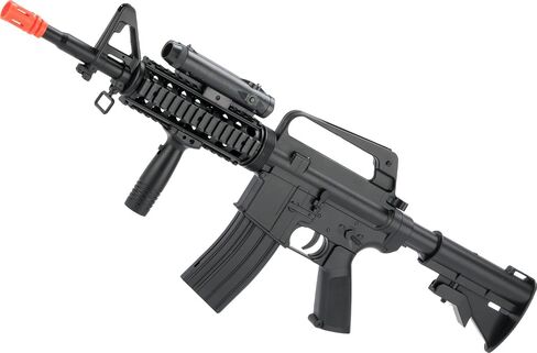 Evike Airsoft - Well Airsoft Full Size M4 RIS Spring Powered Airsoft Rifle with Platform Light in Kuwait