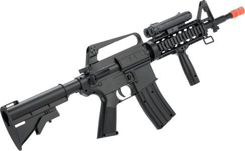 Evike Airsoft - Well Airsoft Full Size M4 RIS Spring Powered Airsoft Rifle with Platform Light in Kuwait
