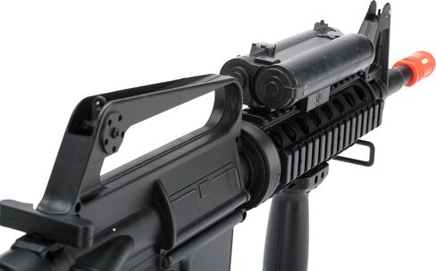 Evike Airsoft - Well Airsoft Full Size M4 RIS Spring Powered Airsoft Rifle with Platform Light in Kuwait