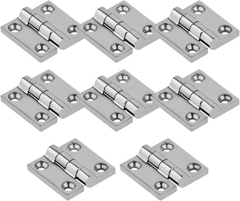 Hinge Square Deck Cast Door Polished Hardware Accessories 38mm/40mm/50mm 8Pcs(50x50mm x 8pcs) in Kuwait