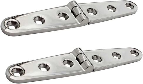 مفصل حزام مع 6 فتحات 316 من الفولاذ المقاوم للصدأ 152 مم مرآة تلميع الأجهزة مفصلات الأبواب المصبوبة 2 قطعة in Kuwait