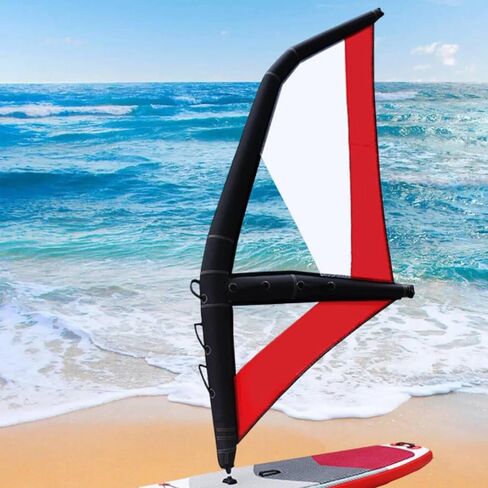 Inflatable Sail Inflatable Windsurfing Wing Professional Handheld Surfing Surfboard Sail Versatile PVC Oxford Structure Transparent Window in Kuwait