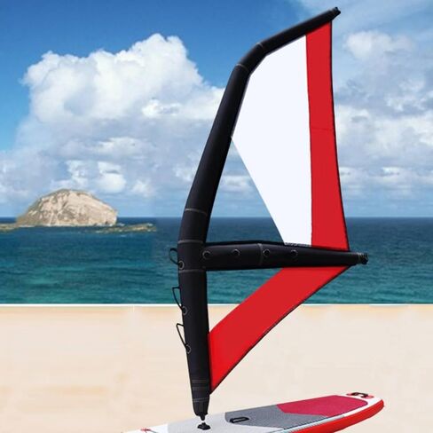 Inflatable Sail Inflatable Windsurfing Wing Professional Handheld Surfing Surfboard Sail Versatile PVC Oxford Structure Transparent Window in Kuwait