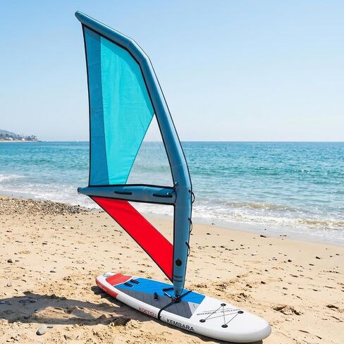 Inflatable Paddle Board Sail,Handheld Wing Windsurfing Sail with 360° Rotating Base,Freestanding Surfing Windsurfing Sails,Area for Surf,Explore,Water Sports in Kuwait