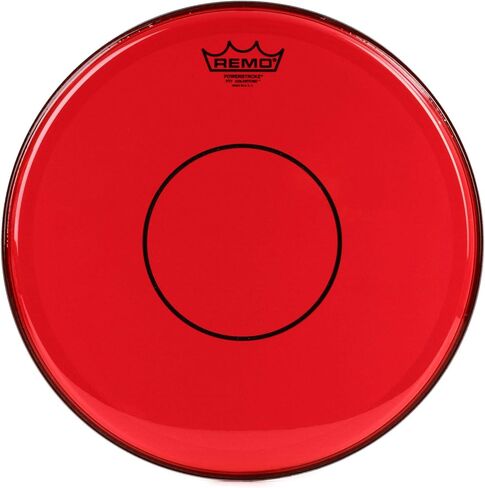 Remo Powerstroke 77 Colortone Blue Snare Head - 14 inch + Remo Powerstroke 77 Colortone Red Snare Drumhead - 14 inch Val in Kuwait