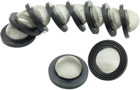 30PCS G1/2 G3/4 DN15 Shower Head Mesh Filter Rubber Seal Ring Packing Washer Nozzle Hose Gasket 304 Stainless Steel(G1-2) in Kuwait