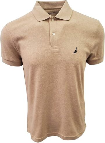 Nautica Men's Slim Fit Short Short Cotton Cotton Pique Pique Pique Pique Shirt (كبير ، أخضر ربيعي) in Kuwait