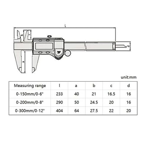 Caliper 150mm/200mm/300mm 500-197-30 LCD Digital 8in Measuring Stainless Steel Hand Tools in Saudi Arabia
