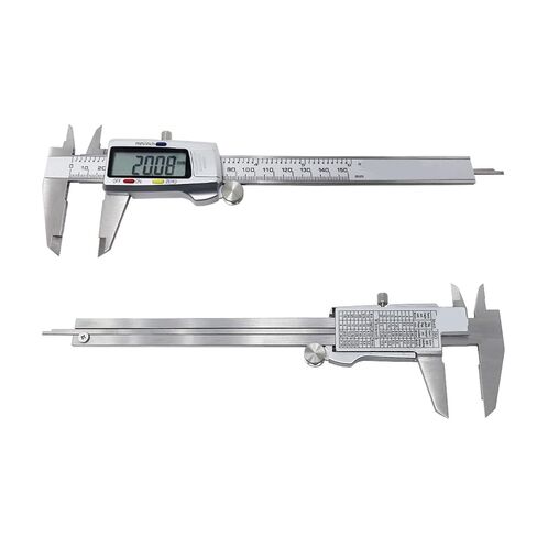 6 Inch 150mm Digital Vernier Caliper Stainless Steel Micrometer Measuring Tool Depth Ruler in Saudi Arabia