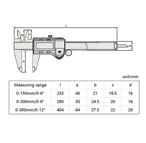 Caliper 500-197-20 LCD Digital Vernier Calipers 8in Measuring Stainless Steel(0-200mm) in Saudi Arabia