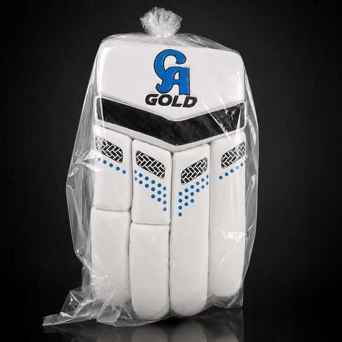 CA Gold 10000 Cricket Batting Gloves for Leather Ball Cricket – Premium Adult Batting Gloves with High Density Protection & Comfortable Grip (Right Hand) in Saudi Arabia