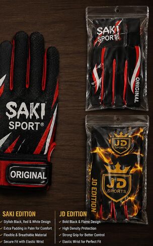 SAKI/JD Original Edition Cricket Gloves – Ultra Light Tape Ball Gloves in Saudi Arabia