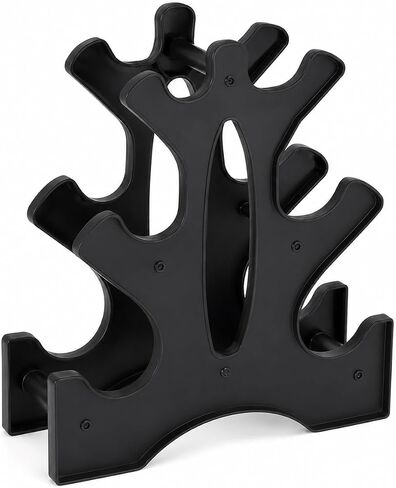 3 Tier Dumbbell Rack Stand - Compact Weight Storage Organizer for Home Gym Exercise, Small Duty 3-Tier Weight Storage Solution (Dumbbells Not Included) - 23x22.5x8.5cm in Kuwait