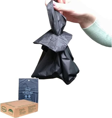 BioBag Compostable Dog Poop Bags, Standard Size, 200 Count, Plant-Based, Leak-Proof, Fits Standard Dispensers in Kuwait