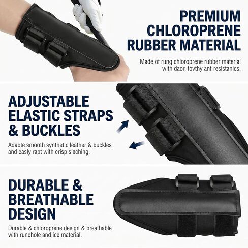 NADUSEP Golf Wrist Brace with Arm Band, Golf Swing Training Aid Kit to Correct Wrist Angle, Improve Swing Plane & Build Muscle Memory – Golf Swing Trainer for Beginners and Practice in Kuwait