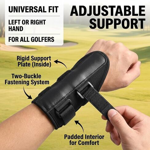 NADUSEP Golf Wrist Brace with Arm Band, Golf Swing Training Aid Kit to Correct Wrist Angle, Improve Swing Plane & Build Muscle Memory – Golf Swing Trainer for Beginners and Practice in Kuwait