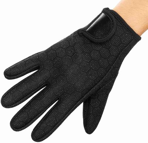 RiToEasysports 1.5mm Neoprene Diving Gloves Non Slip Snorkeling Gloves with Full Palm Grip Adjustable Fastener Warm Scratch Protection for Women Men Surfing Kayaking Swimming in Kuwait
