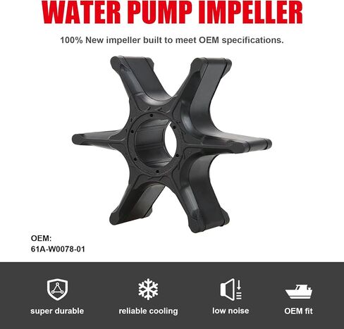 61A-W0078-01-00 Water Pump Impeller Repair Kit for Yamaha Outboard V6 V8 150 175 200 225 250 300 HP VMAX Boat Motor Engine Rebuild Service Parts Replacement Sierra Marine 18-3395 in Kuwait