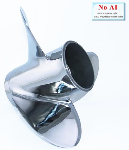CAPTAIN 10 1/4x14 Pitch Stainless Steel Outboard Propeller fit Yamaha T25 F30 40 48 50 F40 F50 55 60 F60 HP Engines, 13 Spline Tooth Boat Prop, RH Propellers in Kuwait