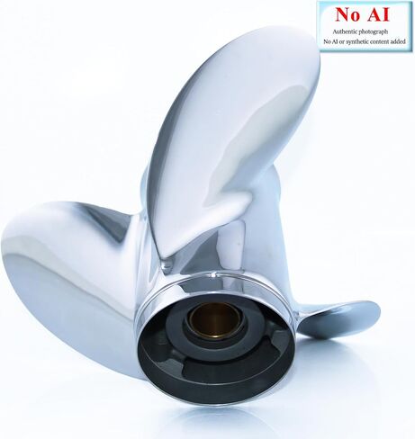 CAPTAIN 10 1/4x14 Pitch Stainless Steel Outboard Propeller fit Yamaha T25 F30 40 48 50 F40 F50 55 60 F60 HP Engines, 13 Spline Tooth Boat Prop, RH Propellers in Kuwait