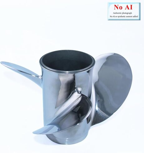 CAPTAIN 10 1/4x14 Pitch Stainless Steel Outboard Propeller fit Yamaha T25 F30 40 48 50 F40 F50 55 60 F60 HP Engines, 13 Spline Tooth Boat Prop, RH Propellers in Kuwait