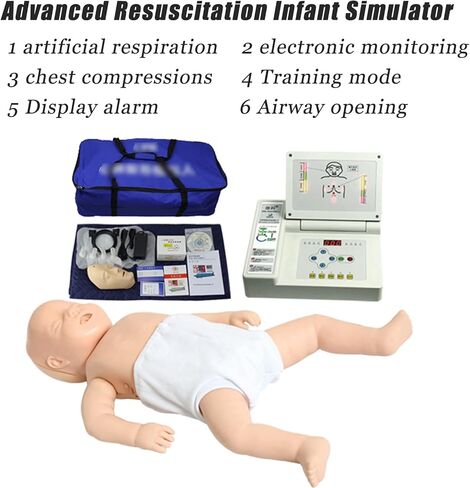 Child CPR Training Manikin, First Aid Trauma Human Anatomical, Full Body Cardiopulmonary Resuscitation Simulator Medical Model, for Doctor Nursing Training Medical Teaching Research Dummy in Kuwait
