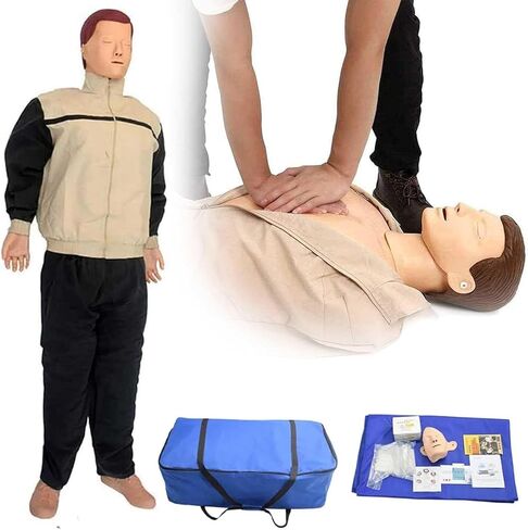 عارضة أزياء تدريب CPR للكبار محاكي لكامل الجسم لتعليم الإسعافات الأولية حجم الحياة نموذج طبي للإنعاش القلبي الرئوي in Kuwait