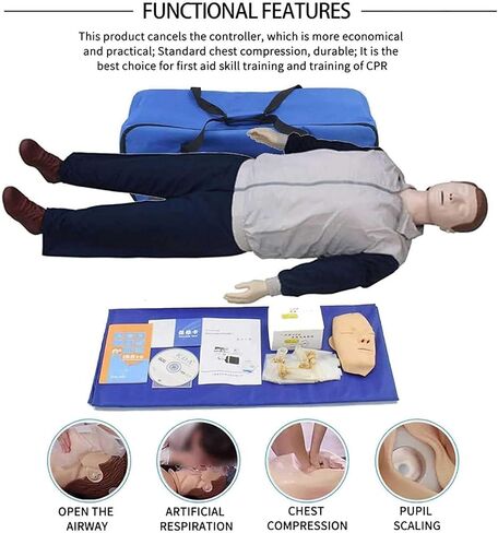 عارضة أزياء تدريب CPR للكبار محاكي لكامل الجسم لتعليم الإسعافات الأولية حجم الحياة نموذج طبي للإنعاش القلبي الرئوي in Kuwait