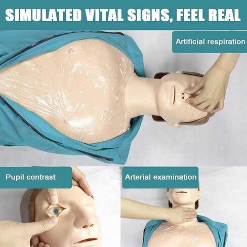 عارضة أزياء تدريب CPR للكبار محاكي لكامل الجسم لتعليم الإسعافات الأولية حجم الحياة نموذج طبي للإنعاش القلبي الرئوي in Kuwait
