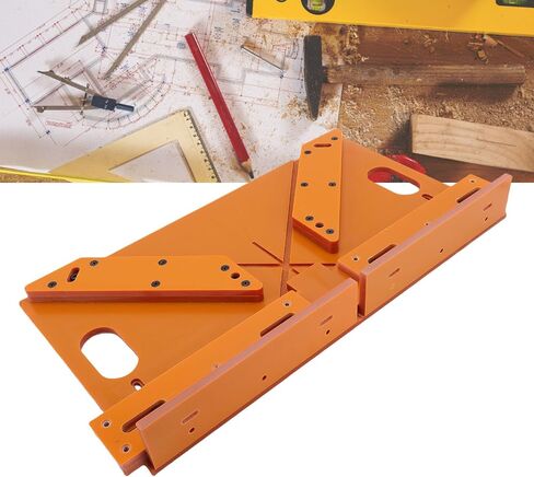 Door Casing Cutting Assistant, Miter Guide 20mm Thick Cutting Model, Aluminum Backrest Clamp Stable, Synthetic Cardboard Material, Suitable for Various Decoration in Kuwait