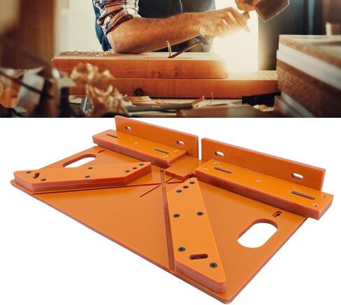 Door Casing Cutting Assistant, Miter Guide 20mm Thick Cutting Model, Aluminum Backrest Clamp Stable, Synthetic Cardboard Material, Suitable for Various Decoration in Kuwait