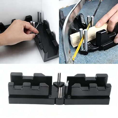 Oumefar Miter Angles Cutting Tool 2 in 1, Accuracy Measuring Template Instrument for Baseboard, Plumbing, Woodworking, 85180 Degree Angle Finder and Saw Guide in Kuwait