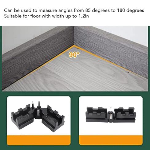Cocoarm Miter Angles Cutting Tool, ABS Black, Measuring Template with Fixed Guide Plate, for Bevel Angle Cuts 85 to 180 Degrees Woodworking Plumbing in Kuwait