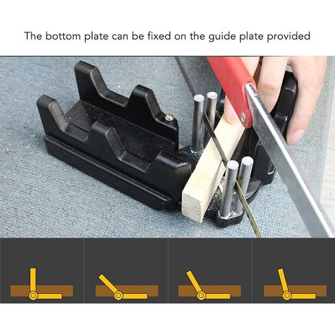 Cocoarm Miter Angles Cutting Tool, ABS Black, Measuring Template with Fixed Guide Plate, for Bevel Angle Cuts 85 to 180 Degrees Woodworking Plumbing in Kuwait