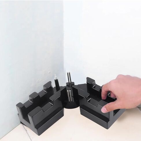 Cocoarm Miter Angles Cutting Tool, ABS Black, Measuring Template with Fixed Guide Plate, for Bevel Angle Cuts 85 to 180 Degrees Woodworking Plumbing in Kuwait