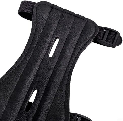 Leather Arm Guard with 3 Adjustable Straps for traditional Bow Hunting Protector for Left and Right Hand Training in Saudi Arabia