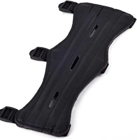 Leather Arm Guard with 3 Adjustable Straps for traditional Bow Hunting Protector for Left and Right Hand Training in Saudi Arabia